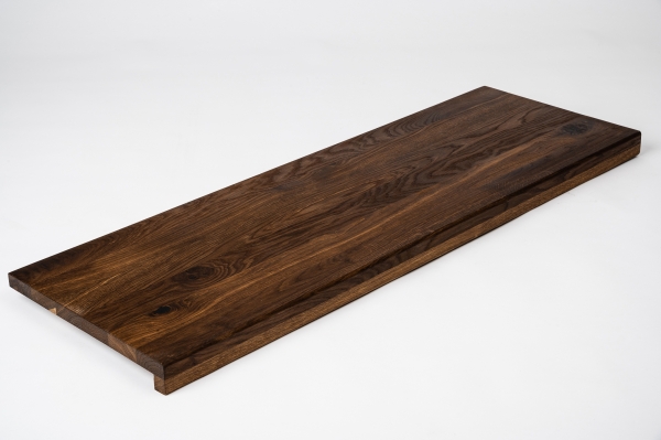 Treppenstufe Fensterbank Eiche Räuchereiche Rustikal 20mm DL naturgeölt 290x1015mm