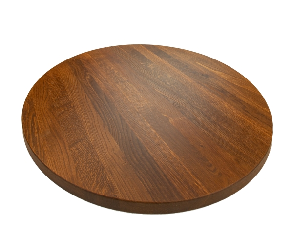 Round table Smoked Oak prime grade 40mm nature oiled