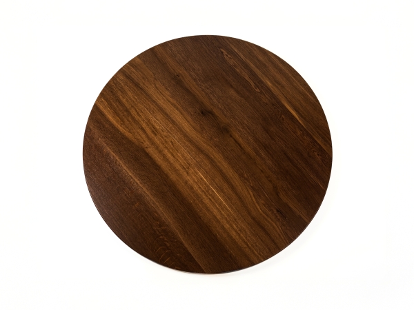 Rond tafelblad werkblad Gerookt Eiken A/B 26 mm Natuurlijk Geolied Eettafel Koffieblad