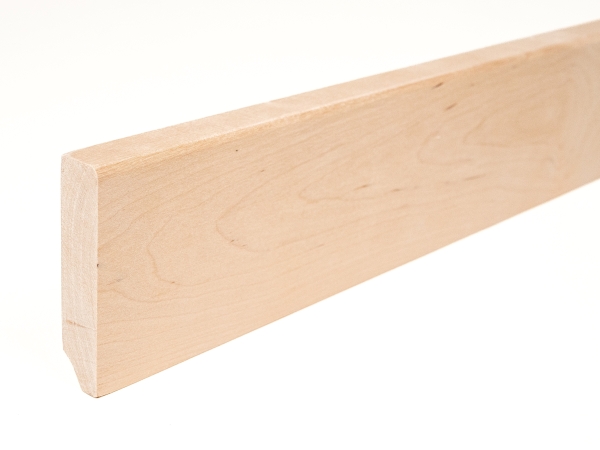 Solid Skirting Board Birch A/B 24x100 mm untreated 2m with radius 5mm
