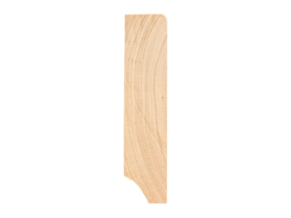 Plint 24x100 mm Berken Select Natur Helder Gelakt 2m met radius 5mm
