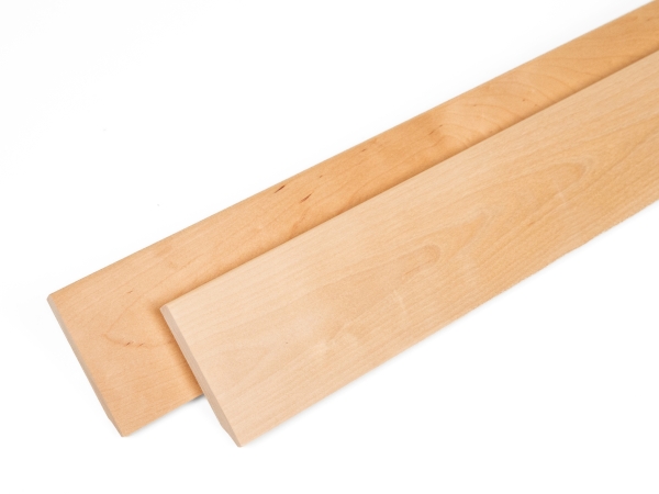 Plint 24x100 mm Berken Select Natur Helder Gelakt 2m met radius 5mm