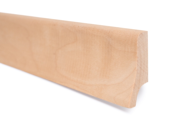 Plint 20x52 mm Berken Select Natur onbehandeld 1,5-2,5m Gebogen