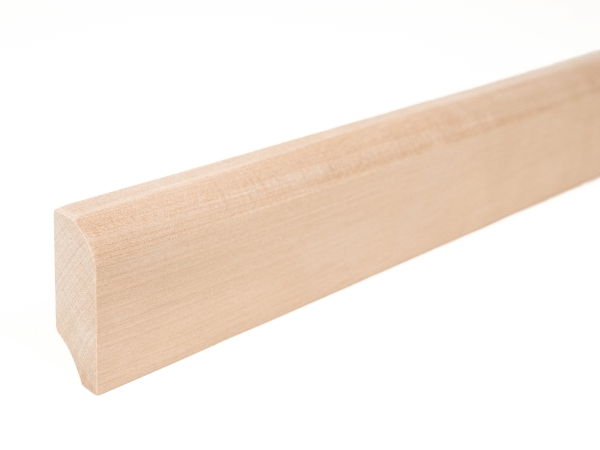 Plinthes Bouleau A/B 24x60 mm non traité 2m avec rayon 20mm