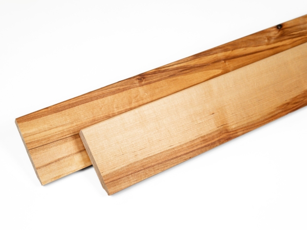 Solid Skirting Board Birch Rustic 24x100 mm naturally oiled 2m with radius 5mm NOT filled
