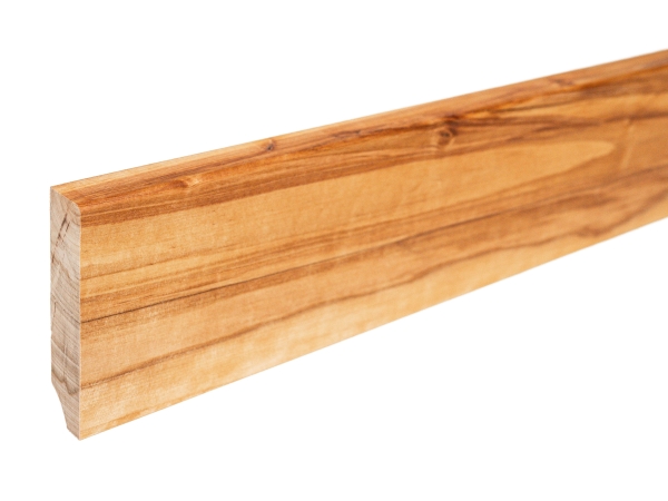 Solid Skirting Board Birch Rustic 24x100 mm naturally oiled 2m with radius 5mm NOT filled