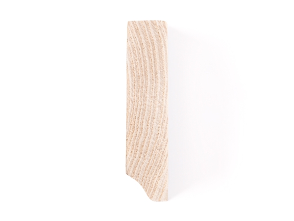 Solid Skirting Board Ash A/B 24x100 mm Hard Wax Oil Natural White 2m with radius 5mm