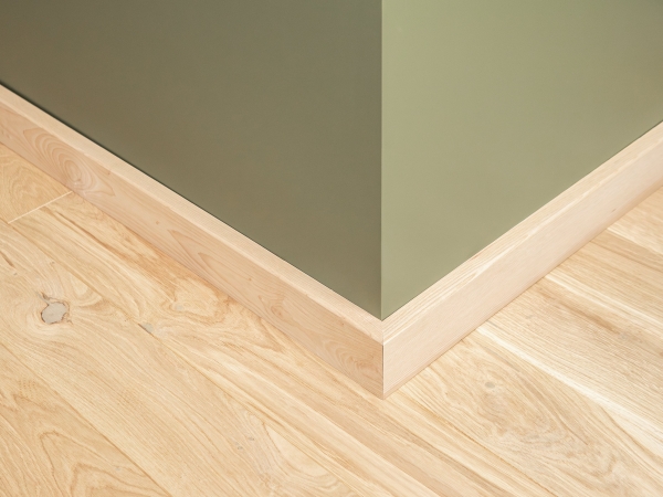 Plint 24x80 mm Essen Select Natur Hardwax Geolied Natuurlijk Wit 2m met radius 5mm