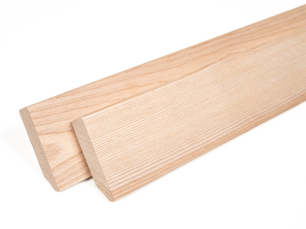 Plint 24x80 mm Essen Select Natur Hardwax Geolied Natuurlijk Wit 2m met radius 5mm