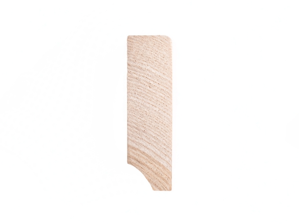 Plint 24x80 mm Essen Select Natur Hardwax Geolied Natuurlijk Wit 2m met radius 5mm