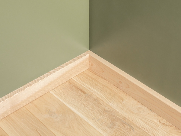 Plint 24x80 mm Essen Select Natur Hardwax Geolied Natuurlijk Wit 2m met radius 5mm