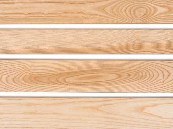 Solid Skirting Board Ash A/B 24x60 mm 2m with radius 5mm Matte lacquered
