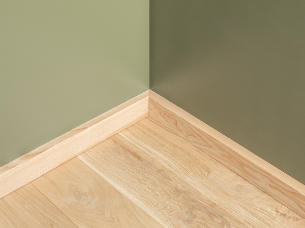 Plint 24x60 mm Essen Select Natur Hardwax Geolied Natuurlijk Wit 2m met radius 5mm