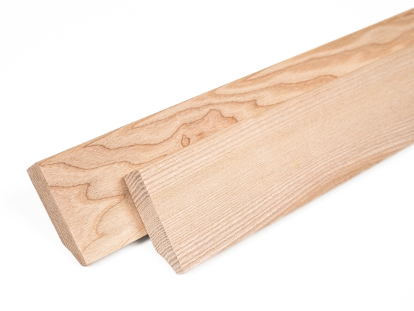 Plint 24x60 mm Essen Select Natur Hardwax Geolied Natuurlijk Wit 2m met radius 5mm