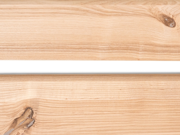 Solid Skirting Board Ash Rustic 24x100 mm Hard Wax Oil Natural White 2m with radius 20mm brown filled