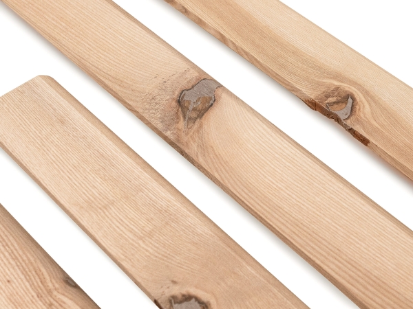 Solid Skirting Board Ash Rustic 24x60 mm Hard Wax Oil Natural White 2m with radius 20mm brown filled