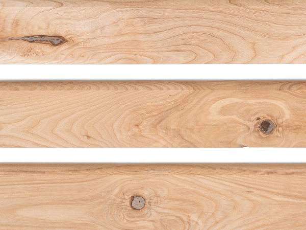 Solid Skirting Board Ash Rustic 24x80 mm Hard Wax Oil Natural White 2m with radius 20mm brown filled