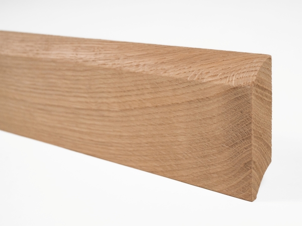 Plinthes Chêne A/B 18x70 brut 0,8-1,8m avec rayon 20mm