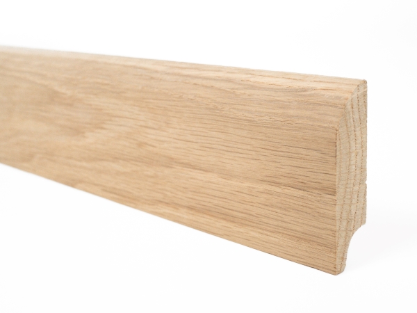 Plint Eiken Select Natur 20x70 Hardwasolie natuurwit 1,5-2,5m met radius 20mm