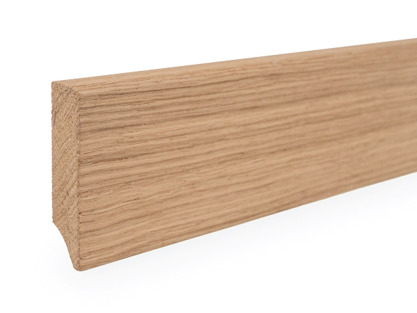 Plinthes Chêne A/B 18x70 brut 0,8-1,8m avec rayon 5mm