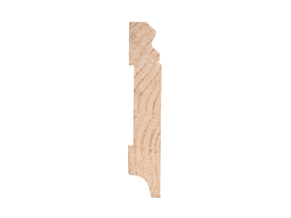 Plinthes Chêne Rustique 20x110 non traitée 1,5-2,5m Profil Hamburger, nœuds NON rebouchés