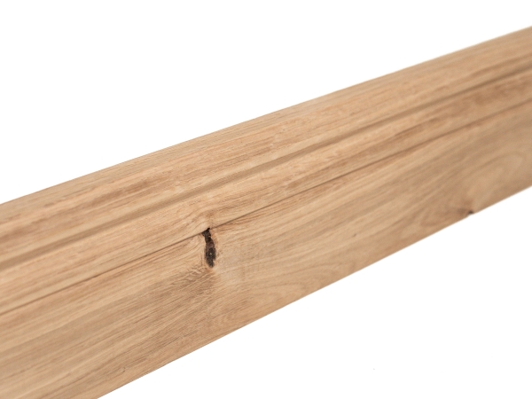 Solid Skirting Board Oak Rustic 20x70 unfinished 0,8-1,5m Hamburger, knots NOT filled
