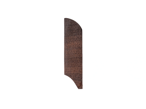 Sockelleisten Räuchereiche Rustikal 18x70, naturgeölt, schwarz gespachtelt, 2000mm (R=20mm)