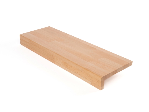 Marche d'escalier 20mm Hêtre massif Bois Classe Première A/B laqué