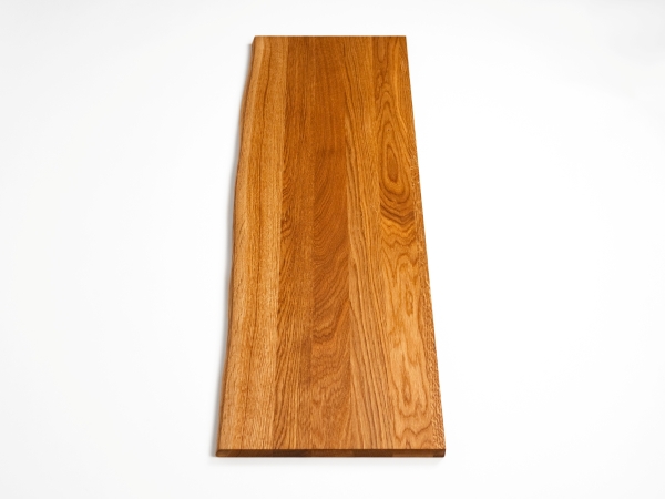 Plank met Boomkant Eiken Select Natuur DL 20 mm Natuurlijk Geolied Boekenplank Wandplank