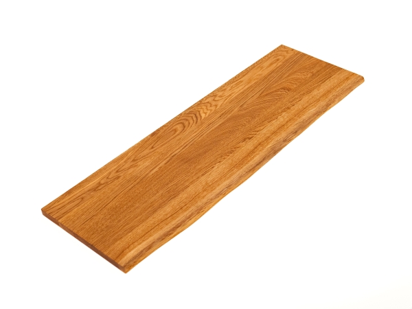 Plank met Boomkant Eiken Select Natuur DL 20 mm Natuurlijk Geolied Boekenplank Wandplank