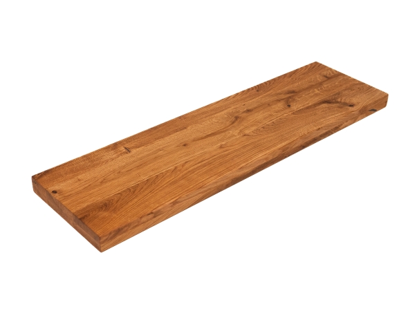 Traptrede Eiken Wildeiken 35 mm Natuurlijk Geolied, doorlopende lamellen Vensterbank Legplank