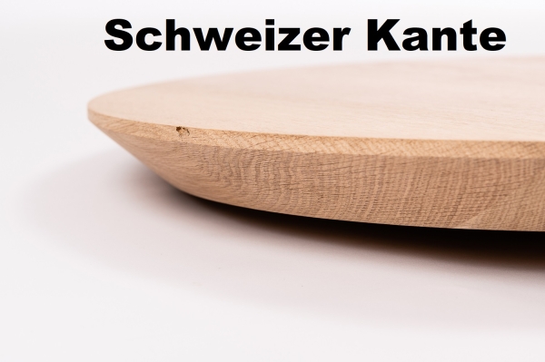 Räuchereiche Select Natur 26mm naturgeölt Runde Tischplatte Esstisch Kaffeetisch