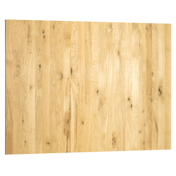 Massivholzplatte Leimholzplatte 19x1210x700-2200 mm Eiche Rustikal 19 mm, DL durchgehende Lamellen, schwarz gespachtelt