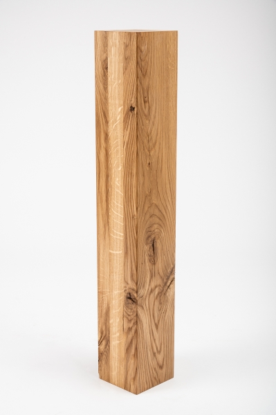 Glued laminated beam Squared timber Wild oak 80x80 mm Hard wax oil Natural