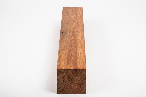 Glued laminated beam Squared timber Wild oak 80x80 mm Cherry oiled