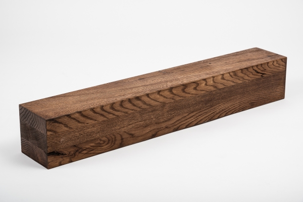 Glued laminated beam Squared timber Wild oak 80x80 mm Walnut oiled