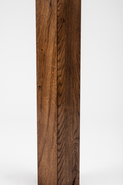 Glued laminated beam Squared timber Wild oak 80x80 mm Walnut oiled