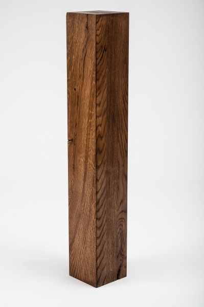 Glued laminated beam Squared timber Wild oak 120x120 mm Walnut oiled