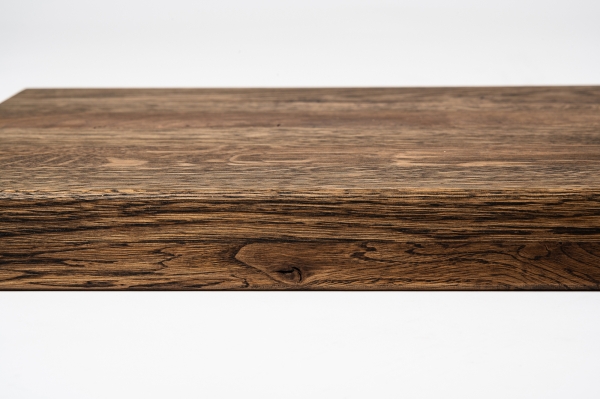 Window sill Solid Oak with overhang, 20 mm, Rustic grade, oiled in tone smoked oak