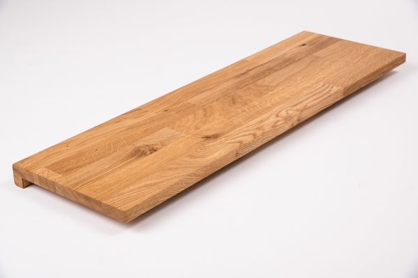 Window sill Solid Oak Hardwood finger jointed lamellas 26 mm Hard Wax Oil Natural (colorless)