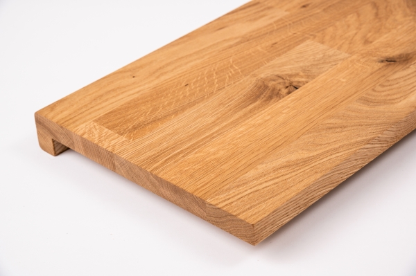 Window sill Solid Oak Hardwood finger jointed lamellas 26 mm Hard Wax Oil Natural (colorless)