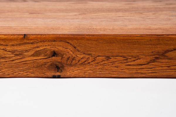 Window sill Solid Oak with overhang, 26 mm Rustic grade cherry oiled