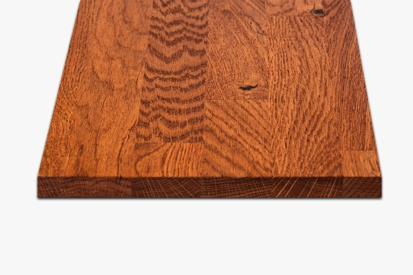 Windowsill Oak Select Natur A/B 26 mm, finger joint lamella, cherry oiled