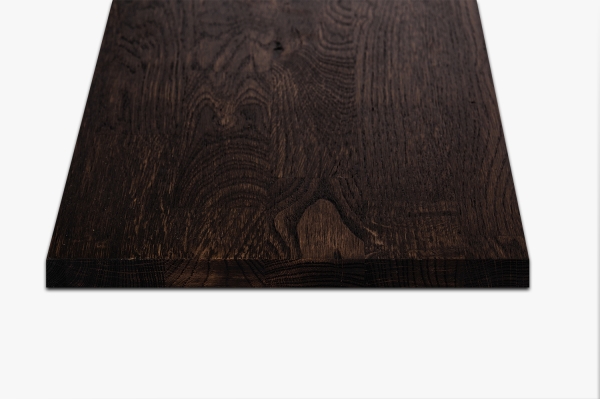 Windowsill Oak Select Natur A/B 26 mm, finger joint lamella, black oiled