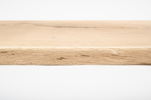 Massivholzbrett Regalbrett Wandregal mit Baumkante Wildeiche 26mm unbehandelt