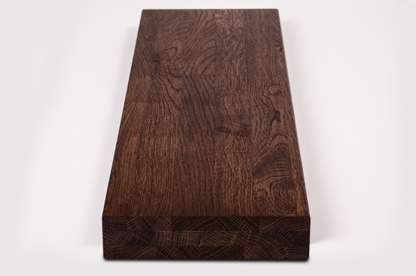 Stair tread Solid Oak Hardwood, Rustic grade, KGZ 60 mm, walnut oiled