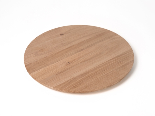 Ronde Tafelblad Eiken Wildeiken 40 mm Onbehandeld Koffietafel Eettafel