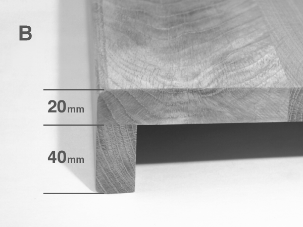 Traptrede Trap Beuken Kernbeuken 20mm Gekalkt Wit Geolied