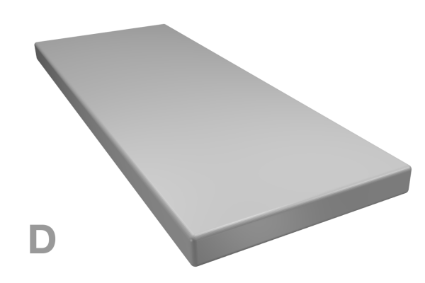Marche d'escalier Frêne massif bois dur, Classe Rustique, 40 mm, laqué blanc RAL9010