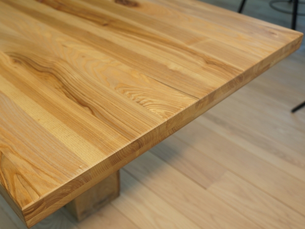 Solid Ash Worktop 40 mm Rustic grade, natural oiled